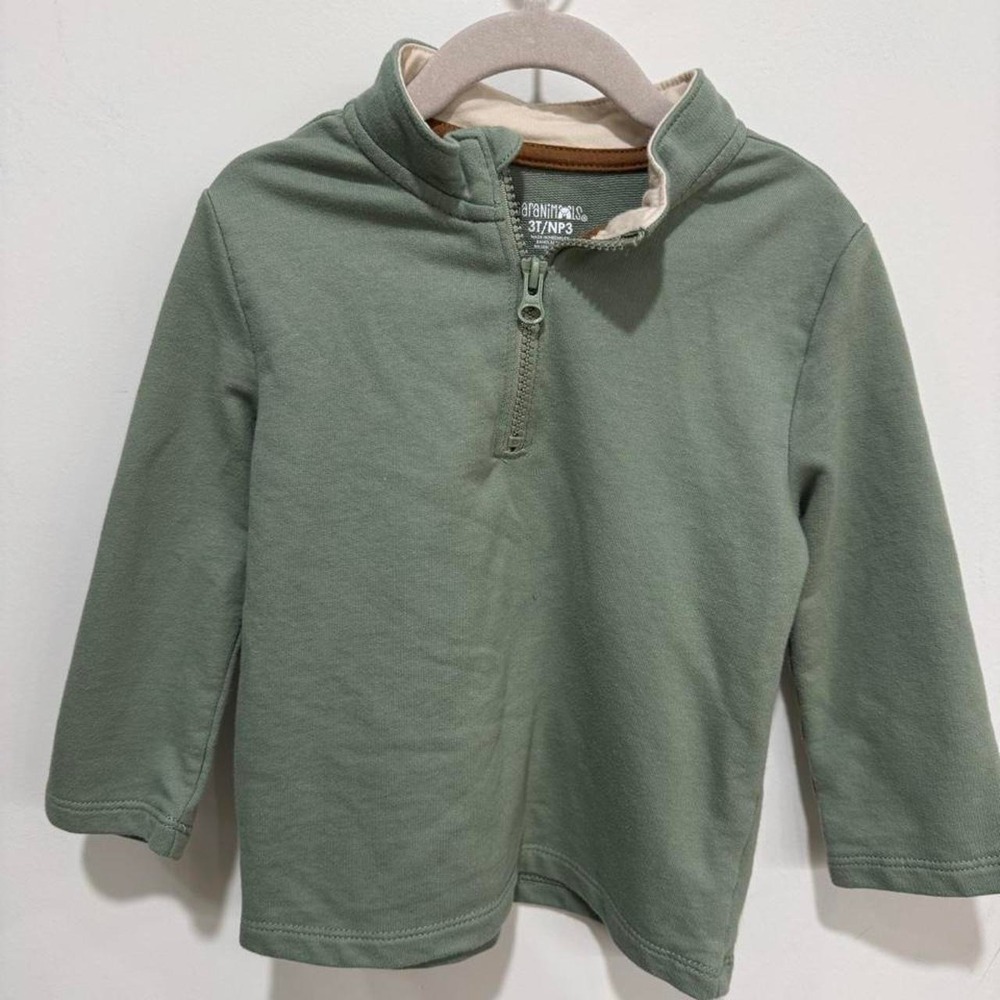 Green Garanimals Quarter Zip Jacket